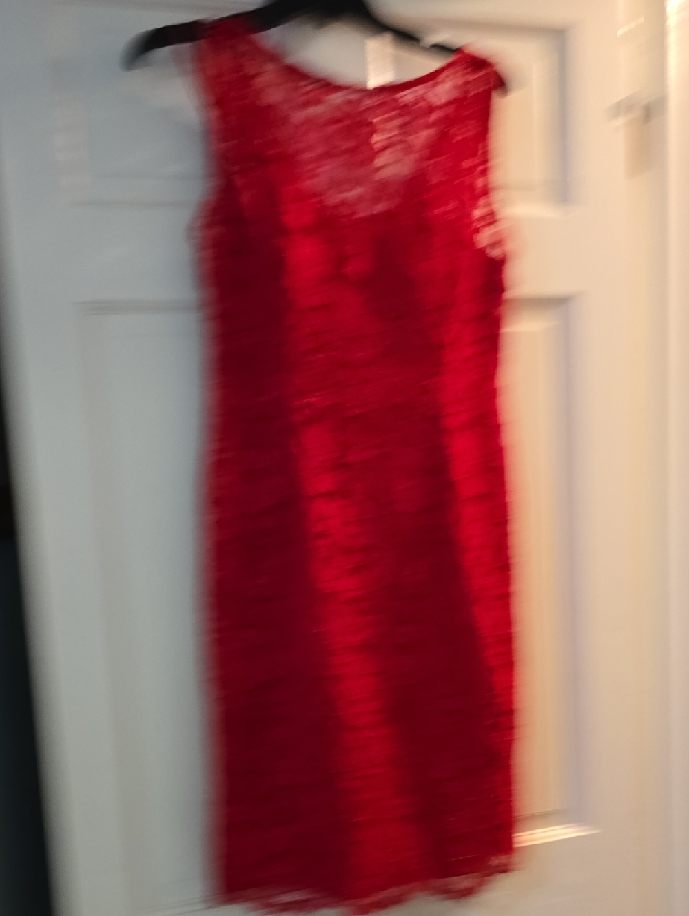 Adrianna Papell Bright Red Cocktail Dress